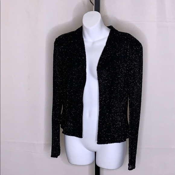 Cecily Brown beaded silk blazer size - M - Picture 2 of 5